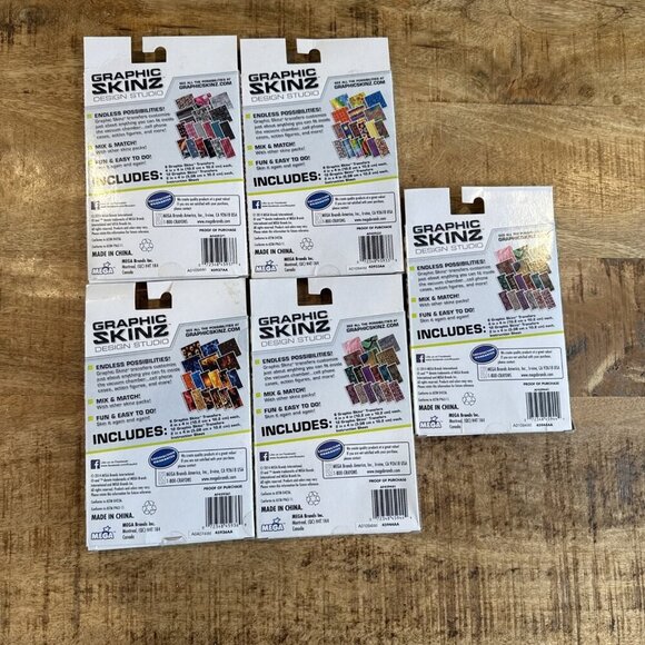 Graphic Skinz Studio Skin Pack Transfer Refill Kit by RoseArt ~18 each Lot Of 5 - Picture 7 of 8